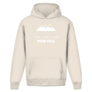 Oversize Hoodie Ohne Kordel der herr ist mein fels