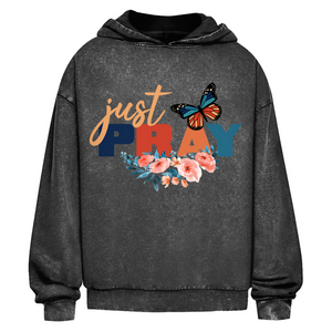 Oversize Washed Hoodie just pray