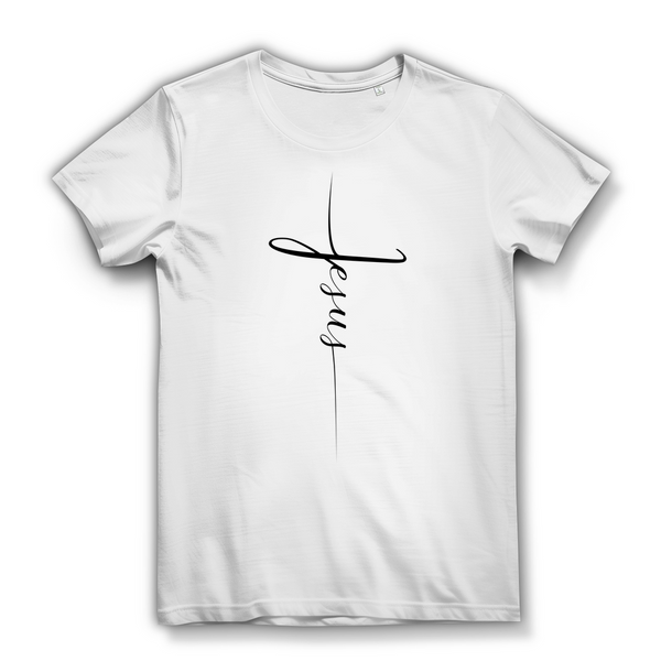 Damen Bio T-Shirt jesus kreuz