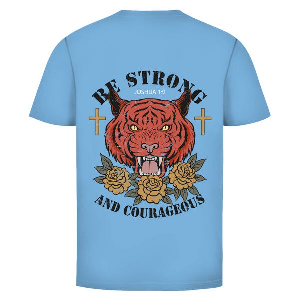 Herren T-Shirt be strong and courageous joshua 1:9