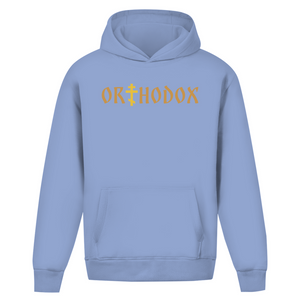 Oversize Hoodie Ohne Kordel orthodox kreuz