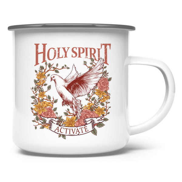 Emaille Tasse holy spirit activate taube