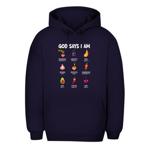 Unisex Oversize Hoodie god says i am handsome