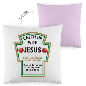 Kopfkissen zweifarbig catch up with jesus