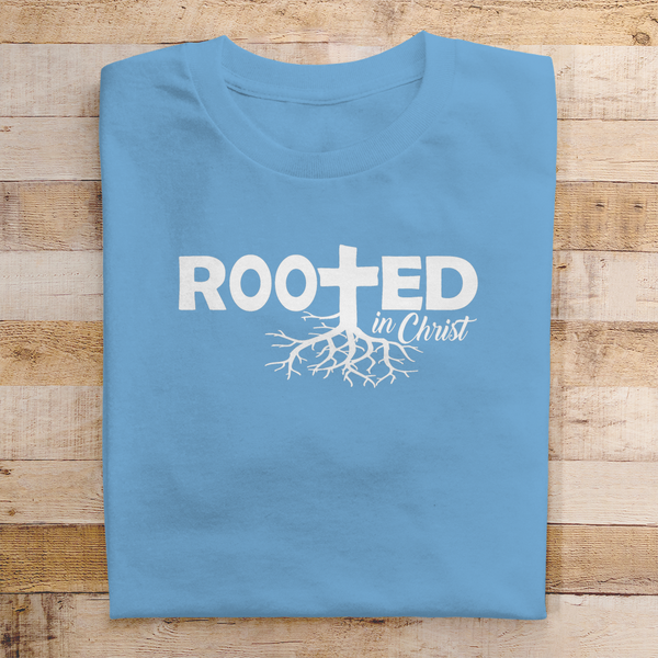 Herren T-Shirt rooted in christ