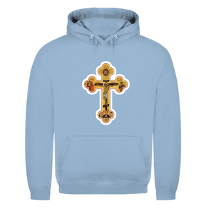 Herren Hoodie Griechisch Orthodoxe Jesus Kreuz