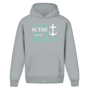 Oversize Hoodie Ohne Kordel jesus is the anchor of my soul segeln