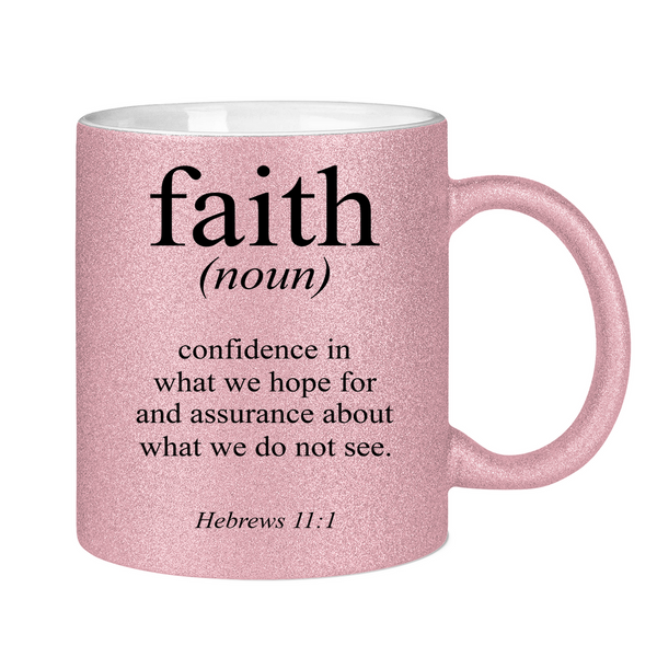 Glitzertasse faith definition