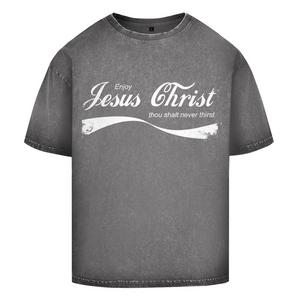 Oversize Washed T-Shirt enjoy jesus christ