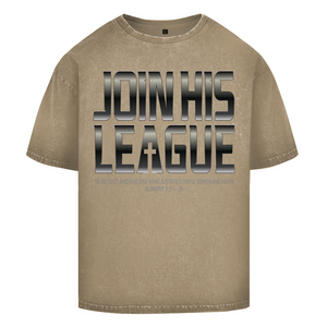 Oversize Washed T-Shirt join his league romans 3:25-26