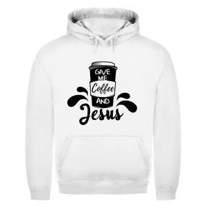 Herren Hoodie give me coffee and jesus