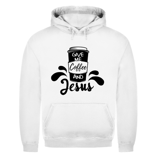 Herren Hoodie give me coffee and jesus