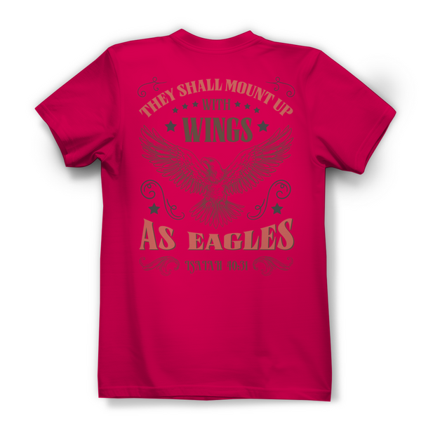 Damen Bio T-Shirt mount up with wings isaiah 40:31