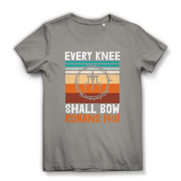 Damen Bio T-Shirt every knee shall bow romans 14:11