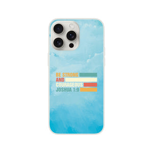 be strong and courageous joshua 1:9 iPhone-Hülle