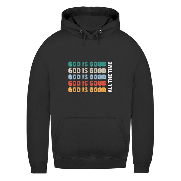 Damen Hoodie god is good retro