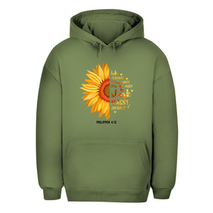 Unisex Oversize Hoodie christus der mich stark macht philipper 4.13