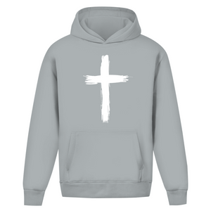 Oversize Hoodie Ohne Kordel kreuz
