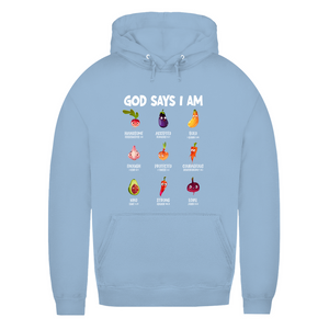 Damen Hoodie god says i am handsome