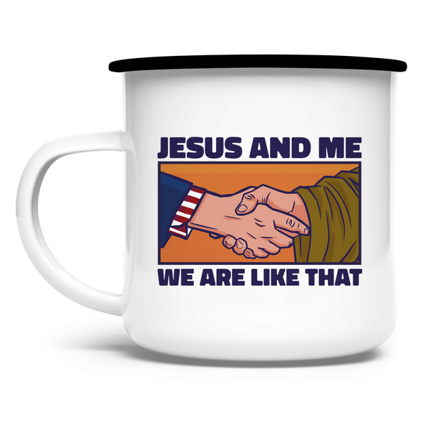 Emaille Tasse jesus and me