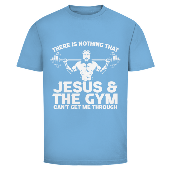 Herren T-Shirt jesus and gym