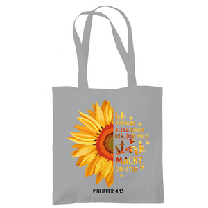 Tragetasche sonnenblume ich vermag alles