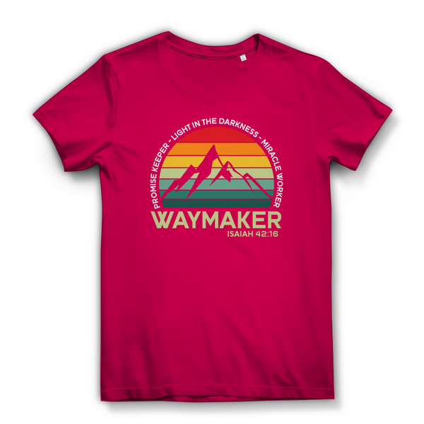 Damen Bio T-Shirt waymaker isaiah 42:16