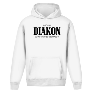 Oversize Hoodie Ohne Kordel ja ich bin diakon