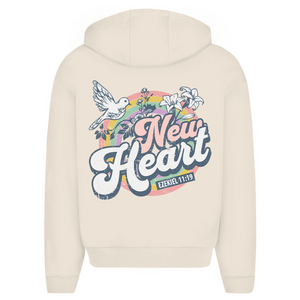 Oversize Zipper Hoodie new heart ezekiel 11:19