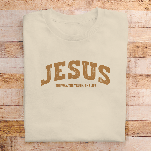 Herren T-Shirt jesus the way the truth the life