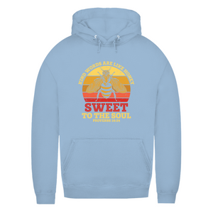 Damen Hoodie kind words are like honey proverbs 16:24