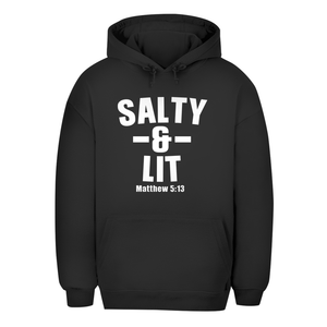Unisex Oversize Hoodie salty and lit matthew 5:13