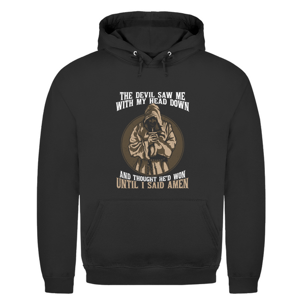 Herren Hoodie until i said amen