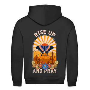 Herren Hoodie rise up and pray