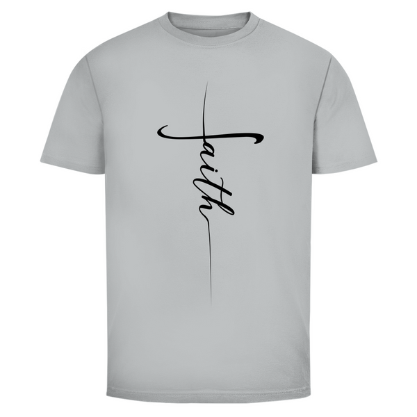 Herren T-Shirt faith kreuz