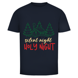 Herren T-Shirt silent night holy night