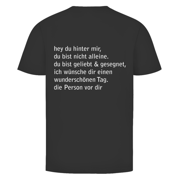 Herren T-Shirt hey du hinter mir