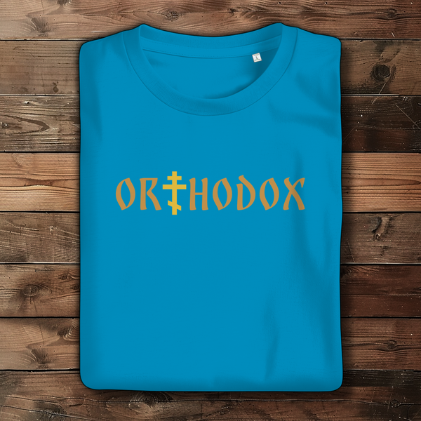 Damen Bio T-Shirt orthodox kreuz