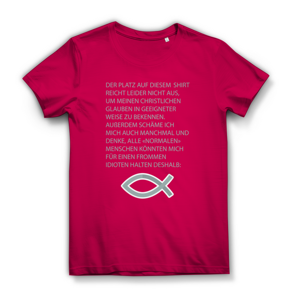 Damen Bio T-Shirt ICHTHYS spruch