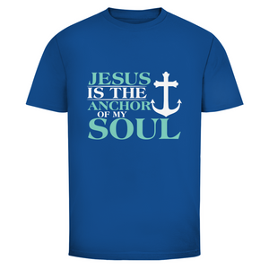 Herren T-Shirt jesus is the anchor of my soul segeln