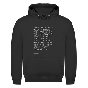Herren Hoodie i will fear no evil psalm 23:4