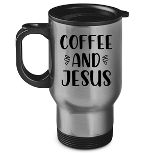 Edelstahl-Thermobecher coffee and jesus