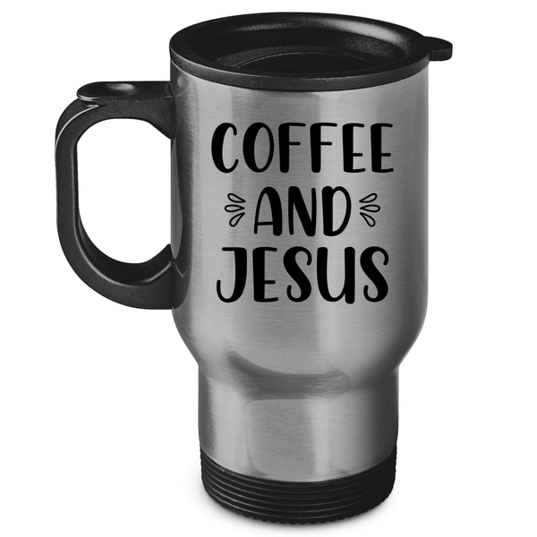 Edelstahl-Thermobecher coffee and jesus