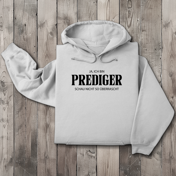 Herren Hoodie ja ich bin prediger