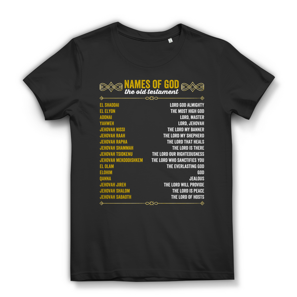 Damen  Bio T-Shirt names of god