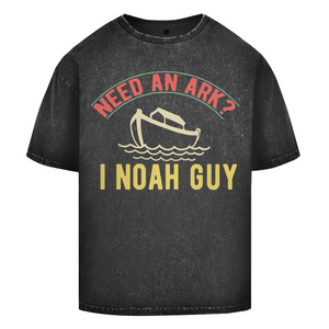 Oversize Washed T-Shirt need an ark i noah guy