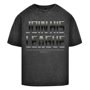 Oversize Washed T-Shirt join his league romans 3:25-26