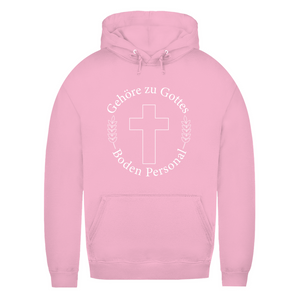 Damen Hoodie gehöre zu gottes boden personal