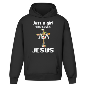 Oversize Hoodie Ohne Kordel just a girl who loves jesus