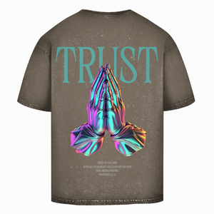 Oversize Washed T-Shirt trust in the lord proverbs 3:5-6